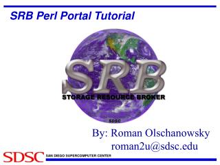 SRB Perl Portal Tutorial