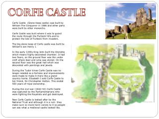 CORFE C ASTLE