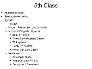 5th Class