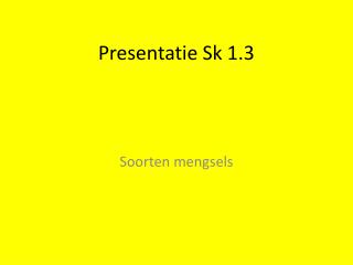 Presentatie Sk 1.3