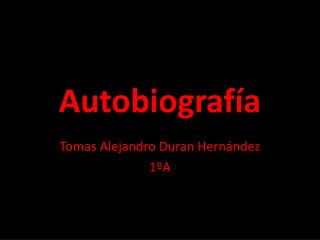 Autobiografía