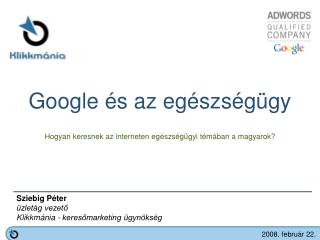 Google és az egészségügy