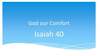 God our Comfort