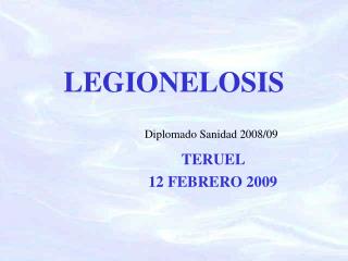LEGIONELOSIS