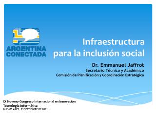 Infraestructura para la inclusión social
