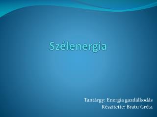 Szélenergia