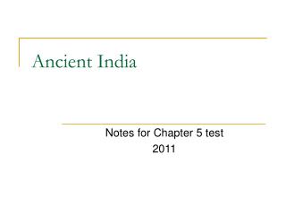 Ancient India