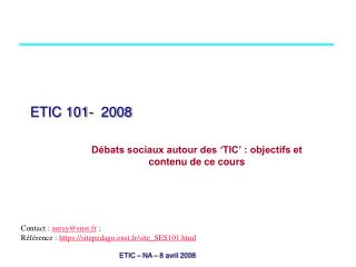 ETIC 101- 2008