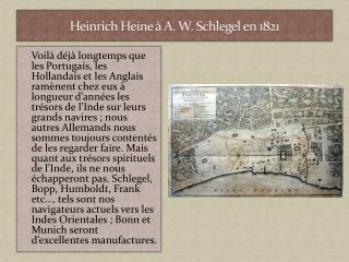 Heinrich Heine à A. W. Schlegel en 1821