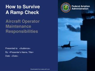 How to Survive A Ramp Check