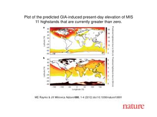 ME Raymo &amp; JX Mitrovica Nature 000 , 1 - 4 (2012) doi:10.1038/nature10891