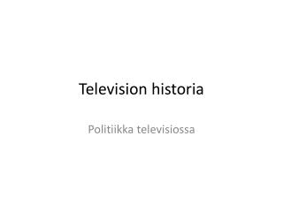 Television historia