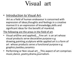 Visual art