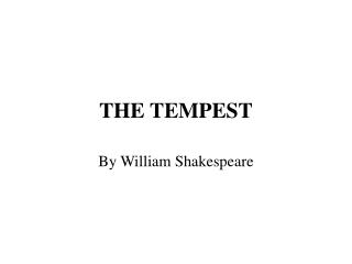 THE TEMPEST