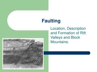 Faulting