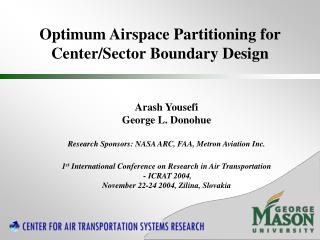 Optimum Airspace Partitioning for Center/Sector Boundary Design
