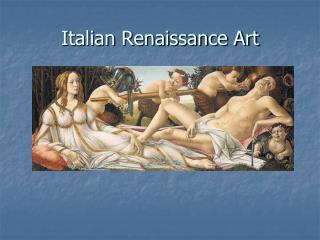 Italian Renaissance Art