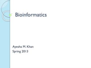 Bioinformatics