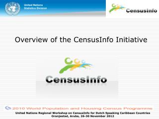 Overview of the CensusInfo Initiative
