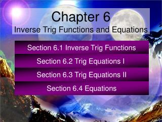 Section 6.1 Inverse Trig Functions