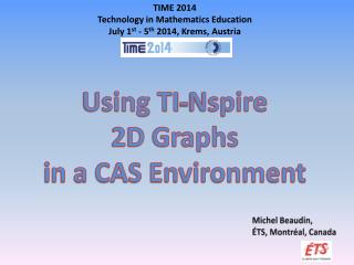 Using TI- Nspire 2D Graphs in a CAS Environment