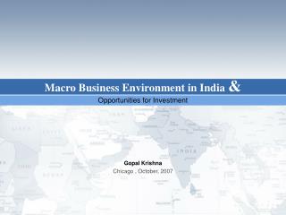 Macro Business Environment in India &amp;