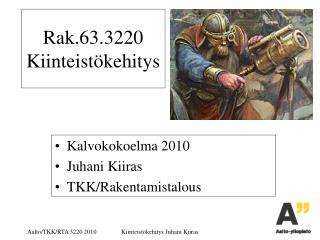 Rak.63.3220 Kiinteistökehitys