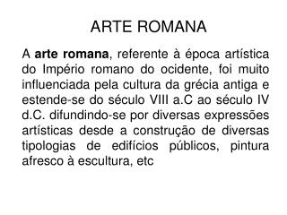 ARTE ROMANA