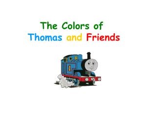 The Colors of Thomas and Friends