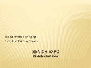 Senior Expo december 20, 2013