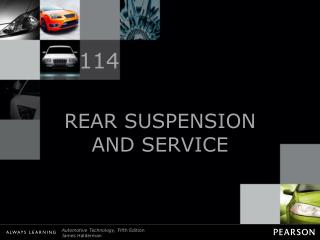 REAR SUSPENSION AND SERVICE