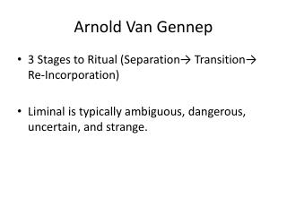 Arnold Van Gennep