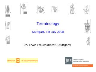 Terminology Stuttgart, 1st July 2008