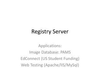 Registry Server