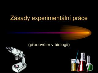 Zá s ady experimentální práce