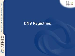 DNS Registries