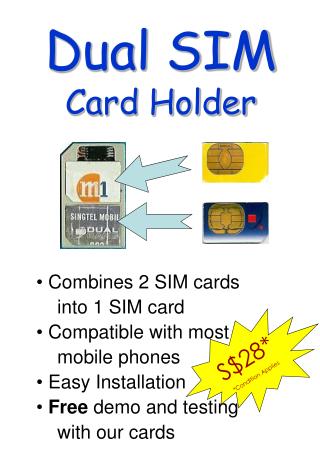 Dual SIM Card Holder