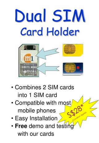 Dual SIM Card Holder