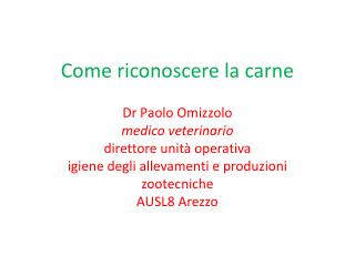 Come riconoscere la carne