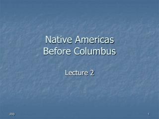 Native Americas Before Columbus