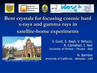 Bent crystals for focusing cosmic hard x-rays and gamma rays in satellite -borne experiments