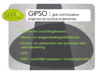 GIPSO : gids voor inclusieve projecten en sociaal ondernemen