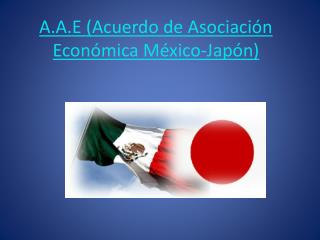 A.A.E (Acuerdo de Asociación Económica México-Japón)