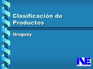 Clasificación de Productos