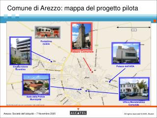 Comune di Arezzo: mappa del progetto pilota