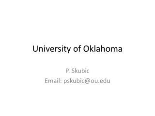 University of Oklahoma