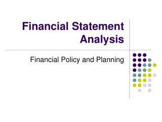 Financial Statement Analysis