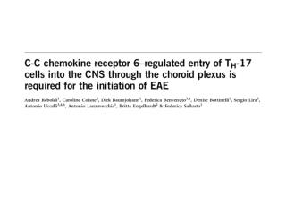 CNS inflammation