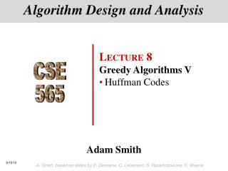 Algorithm Design and Analysis