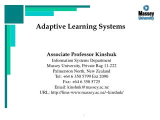 Adaptive Learning Systems